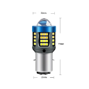 LED Motorcycle Bulb BA20D 12 V Aluminium Body High-Performance Motorcycle Lights 20000 lm White Daylight Replacement for Halogen Bulbs 4