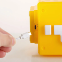 LED nachtlampje 10 cm Kubus met vraagteken Muzikale kubus Decoratieve nachtlamp Oplaadbaar via USB Nachtlampje voor kinderkamer 3