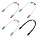 LED Nackenlampe mit AAA-Batterien Flexibler Arm 2 Lichtköpfe mit je 2 LEDs Leicht Zum Lesen Stricken Laufen und Campen 2