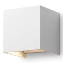 LED nástěnné svítidlo 12 W Krytí IP65 Krychle 10 x 10 x 10 cm Hliníkové tělo Svícení nahoru i dolů Teplé světlo 3000 K Na fasádu i k vchodu 3