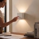 LED nástěnné svítidlo 12 W Krytí IP65 Krychle 10 x 10 x 10 cm Hliníkové tělo Svícení nahoru i dolů Teplé světlo 3000 K Na fasádu i k vchodu 7