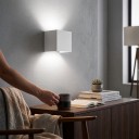 LED nástěnné svítidlo 6 W Krytí IP65 Krychle 10 x 10 x 10 cm Hliníkové tělo Svícení nahoru i dolů Bílé světlo 6000 K Na fasádu i k vchodu 6
