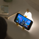 LED-nattlampa i silikon, formad som anka, 11 x 13 x 14 cm, uppladdningsbar USB-lampa med touchknapp, söt barndekoration 4