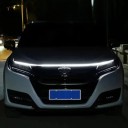 LED-nauha 120 cm 12V IP68 3000 lm Päivävalot Konepeitto Skannaustuli PVC Lyhennettävä Koristeellinen ympäristön valo autoille Vesitiivis LED-nauha 4