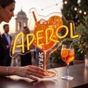 LED neon felirat Aperol Spritz Dimmelhető és USB táplálás 34,3 x 35,5 cm 249–2000 lm Sárga neon és narancssárga motívum Fali dekoráció 2