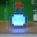 LED noční lampička ve tvaru pixelové lahvičky 8 barev USB-C dobíjecí dekorace světlo originální dárek 2