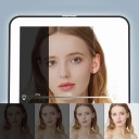 LED opvouwbare cosmeticaspiegel 14,3 x 9,6 cm Touch control USB oplaadbaar Spiegel met verlichting voor op reis Witte of roze uitvoering 5