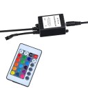 LED osvětlení akvária 46 cm dlouhá ponorná lampa s probubláváním RGB diody dálkový ovladač pro velká akvária s EU adaptérem 5