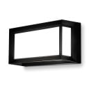 LED Outdoor Wall Light 25 W IP65 Square Body Black Frame Around White Diffuser Cool White 6000 K For Facade and Entrance 1
