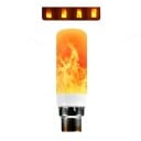 LED plamenná žárovka B22 Efekt blikajícího plamene a 4 režimy svícení 9 W 3 x 10 cm Úhel vyzařování 270° Oranžové světlo Do lamp a luceren 1