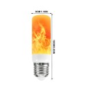 LED plamenná žárovka E27 Efekt blikajúceho plameňa a 4 režimy svietenia 9 W 3 x 10 cm Úhol vyžarovania 270° Oranžové svetlo Do stojacích lamp 2