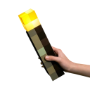 LED pochodeň lampa MC hra 28 x 6 cm 4 farby Nočné svetlo do spálne USB dobíjanie s prackou Dekoratívne stolné svetlo detská hračka 2