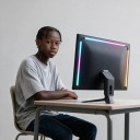 LED podsvícení monitoru se synchronizací obrazovky a hudby 34 palců, USB 5V RGB-IC světelné lišty, vícebarevné, pro herní PC a stůl 2