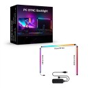 LED podsvícení monitoru se synchronizací obrazovky a hudby 34 palců, USB 5V RGB-IC světelné lišty, vícebarevné, pro herní PC a stůl 3