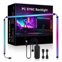 LED podsvietenie monitora so synchronizáciou obrazovky a hudby 34 palce, USB 5V RGB-IC svetelné lišty, viacfarebné, pre herný PC a stôl 1