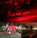 LED-polkupyörän valo laserilla 4