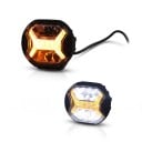 LED pracovní světlo 2000 lumenů Jantarové denní svícení DRL i přídavný světlomet 9 x 10 cm Černé pouzdro Na offroad SUV i pracovní stroje 3