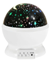 LED projektor hviezdičiek a galaxie s pohyblivým obrazom, 14 x 12,5 cm, napájanie USB alebo na batérie AA, nočné svetlo do detskej izby 8