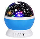 LED projektor hviezdičiek a galaxie s pohyblivým obrazom, 14 x 12,5 cm, napájanie USB alebo na batérie AA, nočné svetlo do detskej izby 6