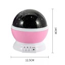 LED projektor hviezdičiek a galaxie s pohyblivým obrazom, 14 x 12,5 cm, napájanie USB alebo na batérie AA, nočné svetlo do detskej izby 2