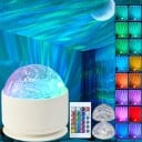 LED Projektor Polarlicht mit Fernbedienung und 16 Farben, 7,8 x 8,7 cm, USB-Netzteil, Nachtlicht und Dekoration für das Kinderzimmer 2