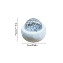 LED projektor polárna žiara s ovládačom, 7,8 x 9 cm, USB napájanie, dekoratívne nočné svetlo do spálne a detskej izby 3