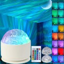 LED projektor polárna žiara s ovládačom a 16 farbami, 7,8 x 8,7 cm, USB napájanie, nočné svetlo a dekorácia do detskej izby 2