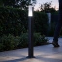 LED-puutaripylväs 100 cm Ruuvipohjalla 7 W IP65 Vesitiivis 85–265 V Alumiini ja akryyli Valkoinen valo 6000 K Piha-alueelle 3