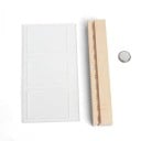 LED-Rahmen für drei Fotos leuchtend 17 x 3 x 9,3 cm Acryl Holz batteriebetrieben dekorativer Tischrahmen für die Wohnung 3