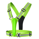 LED-Reflex-Laufweste, wiederaufladbare elastische Weste über USB für Kinder und Erwachsene, Unisex-Sicherheitsweste für Nachtfahrten, 64–105 cm 7