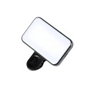LED-rengas selfievalo klipsillä 7,8 x 4,5 x 5,8 cm Valkoinen ja lämmin valo Ladattava akku valokuville ja videoille iPhone iPad Matkapuhelin 1