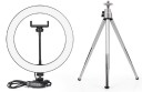 LED-ringlampe med stativ K2435 2