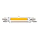 LED rørformet pære R7S 118 mm Dobbelt fatning 30 W 220 V COB bånd i gennemsigtig rør Naturlig hvid Til reflektorer og armaturer 2