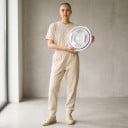 LED solární stropní světlo 200 W Krytí IP67 Průměr 240 mm Panel 140 x 220 mm Tělo z ABS a hliníku Bílé světlo 6000 K Na zahradu i k domu 4