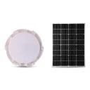LED solární stropní světlo 500 W Krytí IP67 Průměr 280 mm Panel 235 x 350 mm Tělo z ABS a hliníku Bílé světlo 6000 K Na zahradu i k domu 1