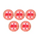 LED sottobicchiere luminoso adesivo lampeggiante per il fondo del bicchiere diametro circa 6 cm luce LED per bicchiere o bottiglia per decorare le bevande 3