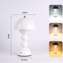 LED stolní lampa ve tvaru houby, 28 x 16 x 10.2 cm, 3 odstíny světla, USB-C nabíjení, 4.5V, designové bezdrátové svícení do ložnice 5
