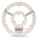 LED stropní svítidlo 120 W Plynulé stmívání i změna barvy Dálkový ovladač Kruhový modul o průměru 37 cm Hliník Do místnosti 40 až 45 m2 2