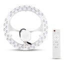LED stropní svítidlo 48 W Plynulé stmívání i změna barvy Dálkový ovladač Kruhový modul o průměru 25 cm Hliník Do místnosti 15 až 20 m2 1