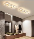 LED stropní svítidlo se 3 čtvercovými prvky a třístupňovou volbou barvy světla, 33 W, 52,5 x 17 x 7 cm, Nordic styl pro chodbu i ložnici 6