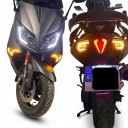 LED suuntavalot eteen ja taakse + takavalot, joissa on pysäköintivalo, 5 kpl, savunharmaa, Yamaha TMAX 530 2012–2016 2