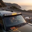 LED světelná rampa oblá 820 W 42 palců Délka 104,3 cm IP68 Studené bílé světlo 6500 K Černé tělo S kabeláží Na offroad i pracovní stroje 6