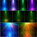 LED svetelný efekt s diaľkovým ovládaním 30 W 38 x 9 x 5 cm UV stroboskop a LED gule plastová škrupina čierna na párty a disco 4