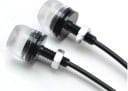 LED světla eagle eye na 12 V 2 ks Kompaktní světla o průměru 18 mm s výkonem 1,2 W Uchycení šroubem s maticí a připojovací kabel 3