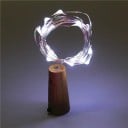 LED světla na drátku k ozdobení lahve Světýlka na korku 2m 5V Vánoční dekorace na 3x LR44 baterie 4