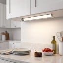 LED světlo se senzorem pohybu 50 cm Bezdrátové Magnetické 3 barvy světla Stmívatelné USB-C Hliník Černé Pod linku do skříně a šatny 2