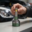 LED světlomety H1, žárovky s ovládáním přes Bluetooth aplikaci, 1500 W, 3000–8000 K, CSP čipy, hliník, zelené, pro auto 12V/24V 5