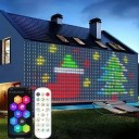 LED świąteczny łańcuch świetlny 2 m x 2 m Zawieszane światła Oświetlenie zasłonowe Wielokolorowe efekty świetlne Dekoracyjne wewnętrzne światło 2