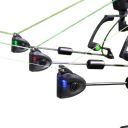 LED swinger sæt Hirisi 4 stk længde 24,5 cm plastikhoved rustfri stang rød gul blå grøn bidindikator til bidmeldere 4