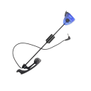 LED Swinger Set Hirisi 4 Stück Länge 25 cm Kunststoffkopf Edelstahlstange mit Gewicht schwarzer Bissanzeiger für Angelgeräte 2